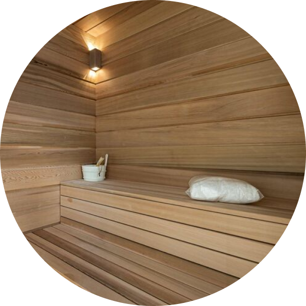 chalet megève luxe sauna