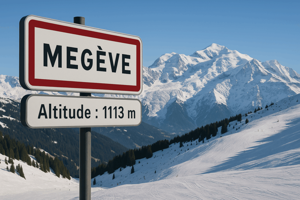 quelle altitude megève